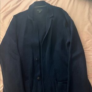 Men's Navy Cardigan Blazer